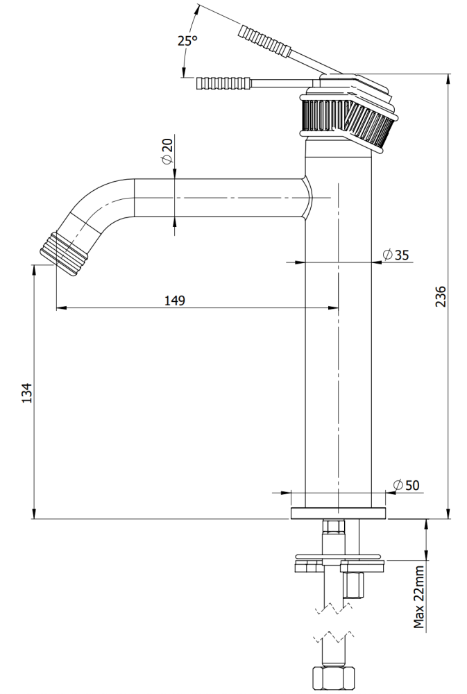 Фото Смеситель для раковины Remer Atelier AL12ARP, медь брашированная
