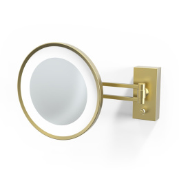 Фото Косметическое зеркало Decor Walther (0122182), с подсветкой, золото