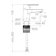 Смеситель для раковины RamonSoler TITANIUM 180102