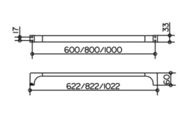 Фото Полотенцедержатель Keuco Edition 11 11101010600, хром