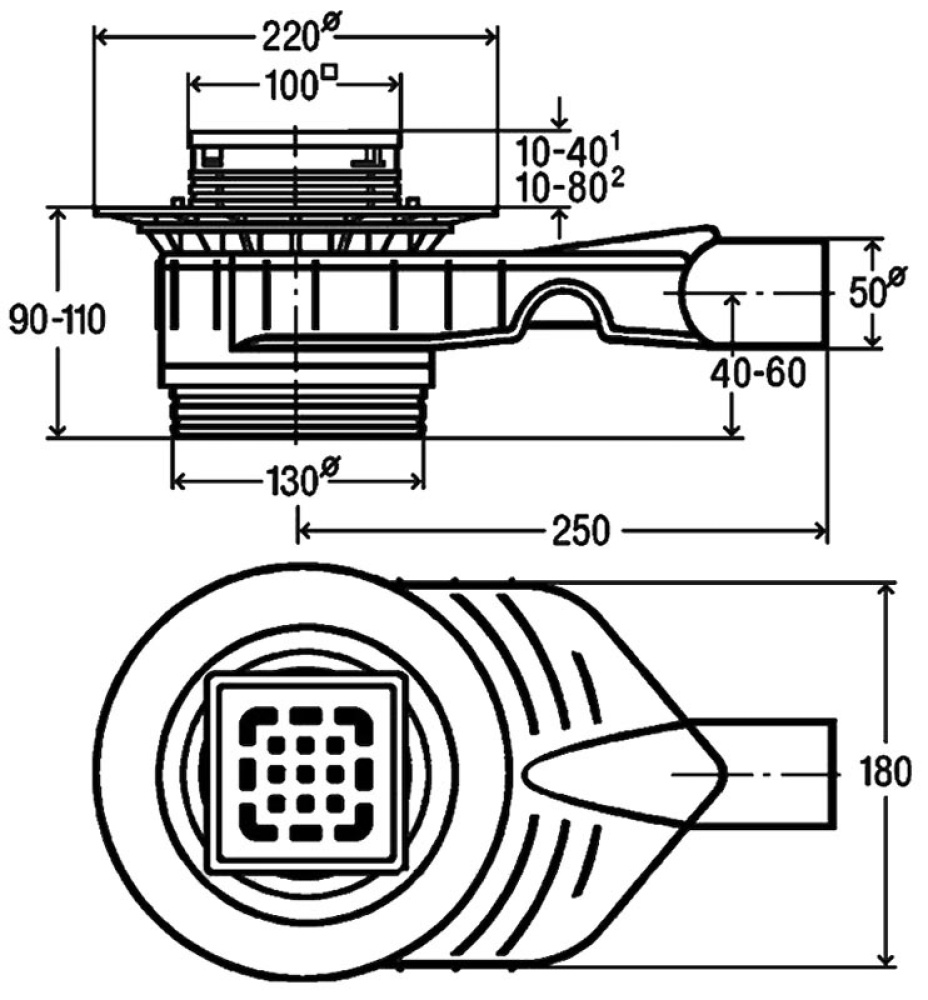 Фото Сифон для душевого трапа Viega Advantix (669201) серый