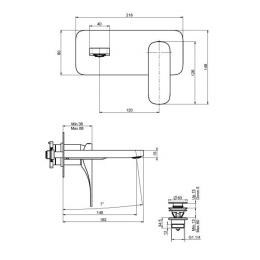 Смеситель для раковины F3741X5NS FIMA Carlo Frattini QUAD