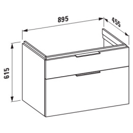 Тумба под раковину Laufen Kartell 4076020336311