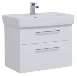 Тумба под раковину Dreja Q Max 77.0007W, 80 см, белый глянец