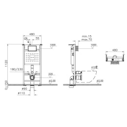 Унитаз подвесной Vitra Sento (9830B003-7211) безободковый белый