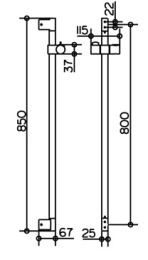 Фото Душевая штанга Keuco Edition 300 54985010800, хром