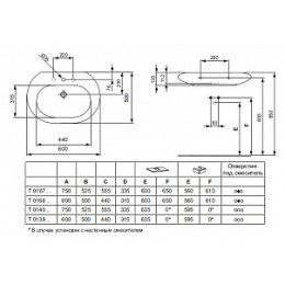 Ideal Standard Simply U T016601 (60 см)