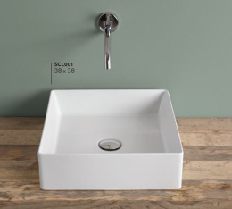 Раковина накладная 38 см ArtCeram Scalino (SCL001 14 00) красный