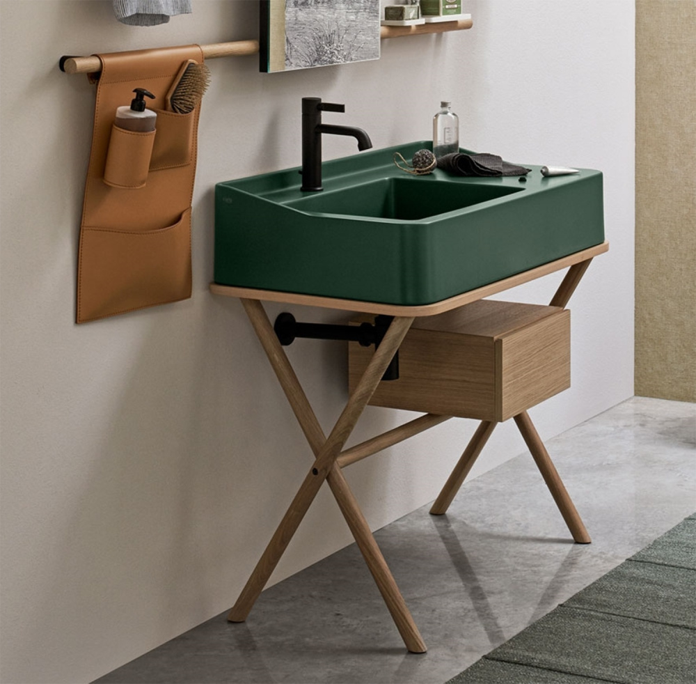 Фото Ceramica CIELO Siwa SWLA MU - Раковина для ванной комнаты 90*50 см (Muschio)