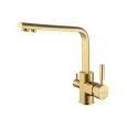 Смеситель для кухни c подключением фильтра Wonzon&Woghand (WW-88458003-BG) Золото
