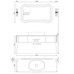 Antonio Lupi IL BAGNO GBL272.748 Тумба под раковину 720х540х250 мм., 1 ящик SLIM H9, цвет Havana luc
