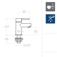 Кран для раковины RamonSoler DRAKO 3371AX1 Хром