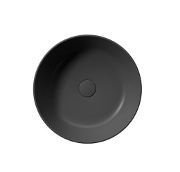 Фото Раковина GSI KUBE X 942726 накладная Ø 45 h13, черная матовая