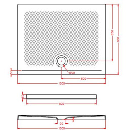 Поддон ArtCeram Texture (PDR019 31 00) бежевый