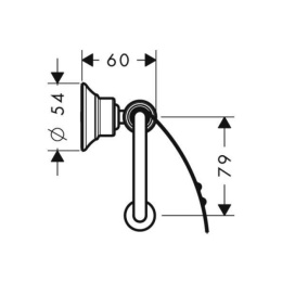 Фото Axor Montreux 42036990 ​Держатель​ туалетной​ бумаги с крышкой, цвет: полированное золото