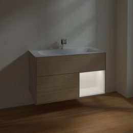 Villeroy Boch Finion F040MTPC Тумба под раковину 996х498 мм (white matt/oak veneer)