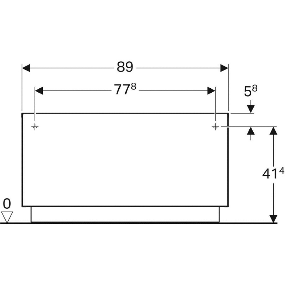 Geberit iCon 840090000 Тумба отдельностоящая, 1 ящик выдвижной