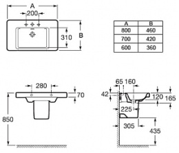 Фото Полупьедестал Roca Khroma (337652000) белый