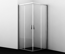 Душевой уголок WasserKRAFT Lippe 45S02, квадратный, стекло прозрачное, 80 см