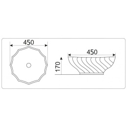 Умывальник CeramaLux 9073