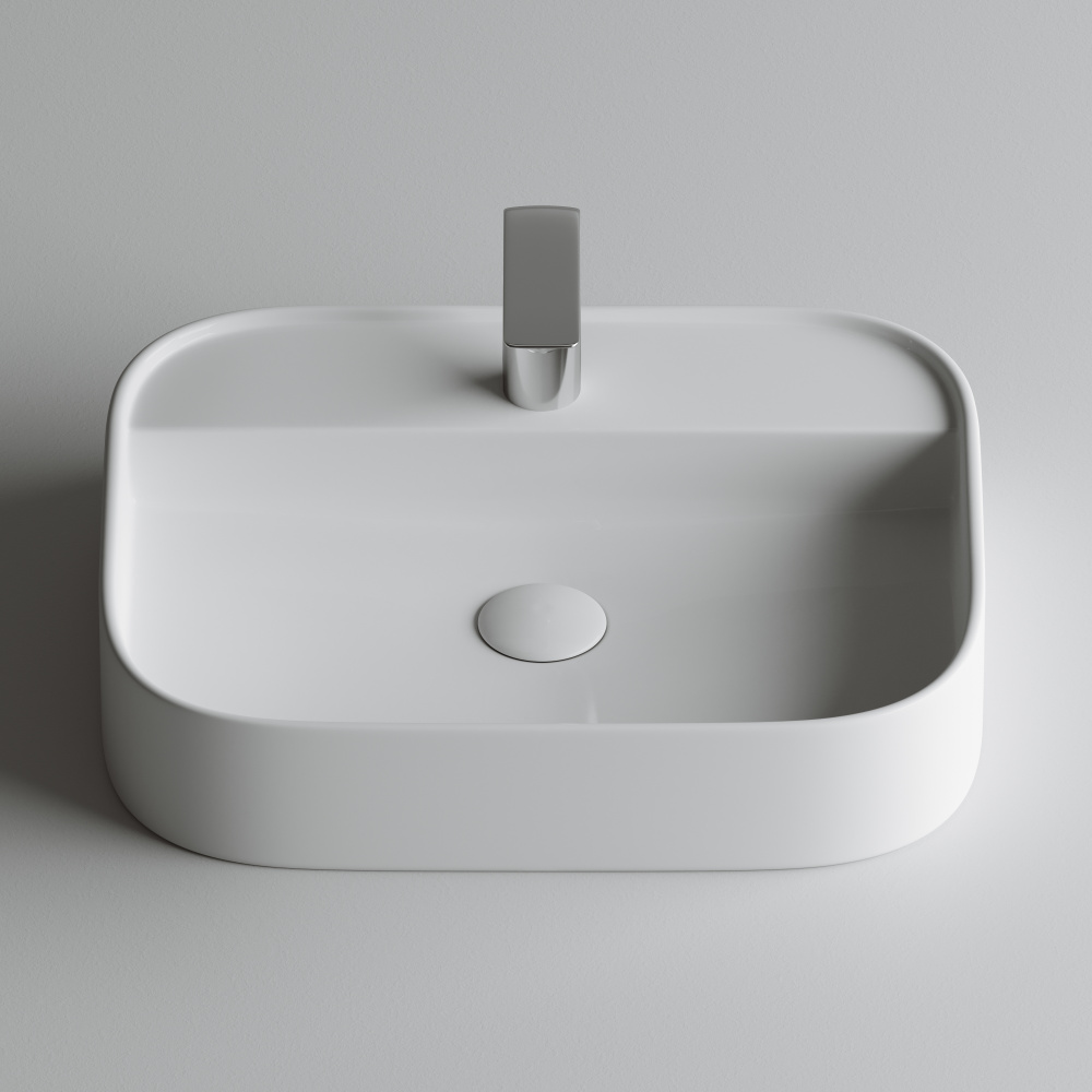 Накладная раковина Ceramicanova Element CN6034 прямоугольная 55 см