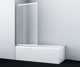 Стеклянная шторка WasserKraft Main 41S02-100L/R Matt glass для душа, распашная, двустворчатая