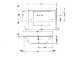 Фото Акриловая ванна 180x80 Duravit (700135000000000)