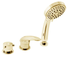 Фото Rav Slezak D475.5PZ DUNAJ смеситель каскадный на 3 отверстия залив воды через слив-перелив