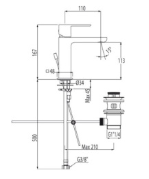 Фото Tres Loft 20010101D Смеситель для раковины
