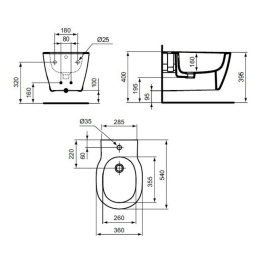 Инсталляция Ideal Standard Prosys с биде Connect, D211601, комплект