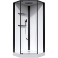 Душевая кабина 100x100x215 Black&White (G8036) акрил, Поддон низкий