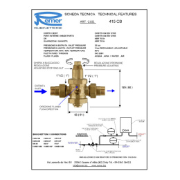 Remer FITTINGS 415CB34MM Регулятор давления Remer RR 415 CB Ø¾" (с американкой)