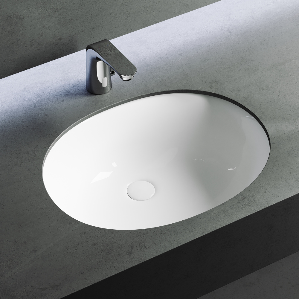 Встраиваемая раковина Ceramicanova Element CN6043 Овал 56 см