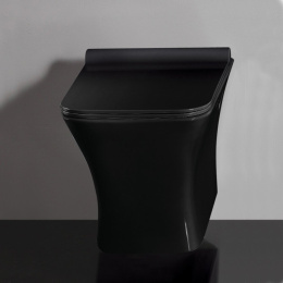 Унитаз подвесной CeramaLux TR2024-18 черный безободковый