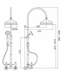 Фото Душевая система Cezares First (FIRST-CD-01-Bi) хром, белый