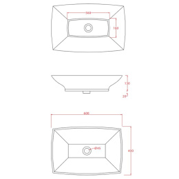 Фото Раковина накладная 60 см ArtCeram Jazz (JZL002 05 00) белый