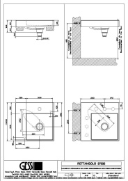 Раковина накладная Gessi Rettangolo (37535#516) белый