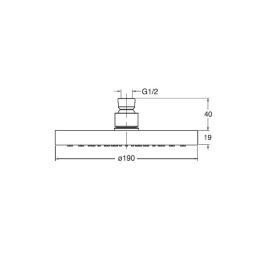 Cristina PD01451 Верхний душ 19 см