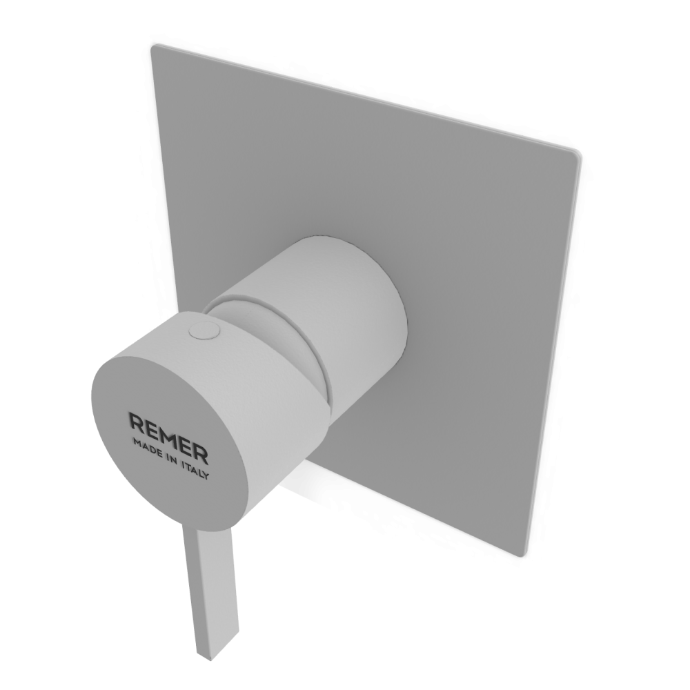 Фото Смеситель для душа Remer Metrica MC30QBO, белый матовый