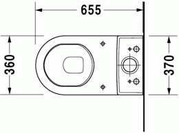 Фото Унитаз без бачка Duravit Starck 3 0128090000, белый