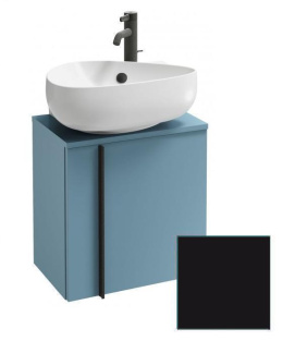 Тумба под раковину Jacob Delafon Nouvelle Vague 45 см, EB3045D-274, цвет черный глянцевый, правая