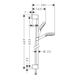 Душевой гарнитур Hansgrohe Crometta (26534400) хром