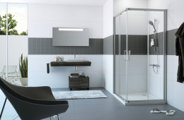 Фото Душевой уголок Huppe Classic 2 C20107.069.321, 90 х 90 х 200 см