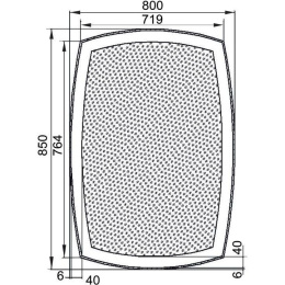 Зеркало Aquanet Тоскана 8085 LED