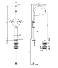 Carlo Frattini Maxima F5331WCR Смеситель для раковины