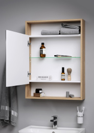 Фото AQWELLA City SIT0406DB Зеркальный шкаф 60 см.