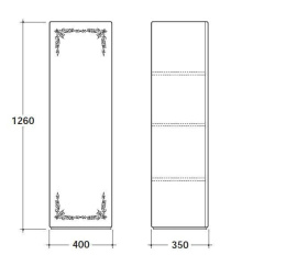 Шкафы Шкаф-пенал Globo Paestum (PASS32)