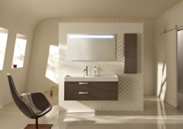 Тумба под раковину Jacob Delafon Rythmik 100 см, EB1304-N21 цвет - серый титан