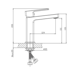 Смеситель для раковины Haiba HB10615