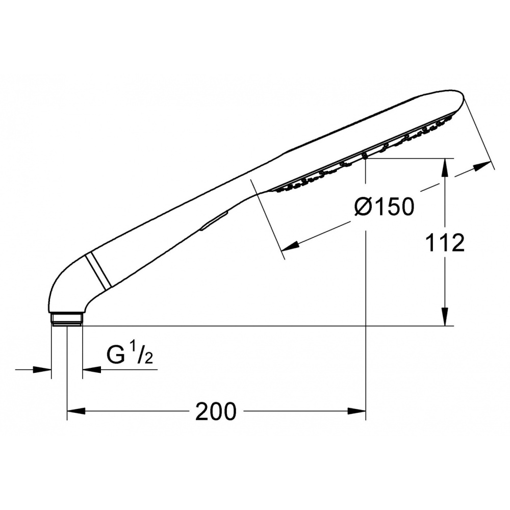 Grohe Rainshower Icon 27446000 Душ ручной, 2 вида струи